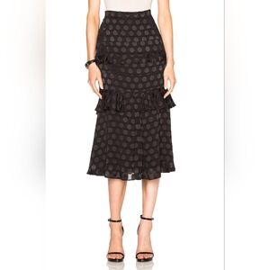 13. CUSHNIE ET OCHS SILK DOT SKIRT SIZE 2
